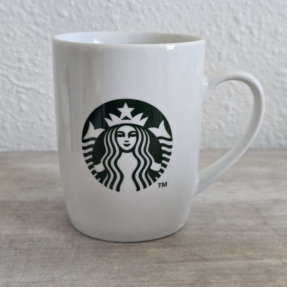 Starbucks White Mug with Green Logo